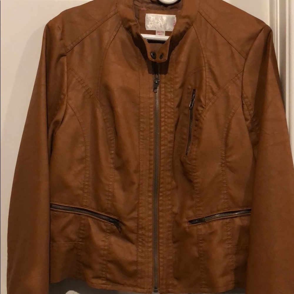 Faux leather jacket
